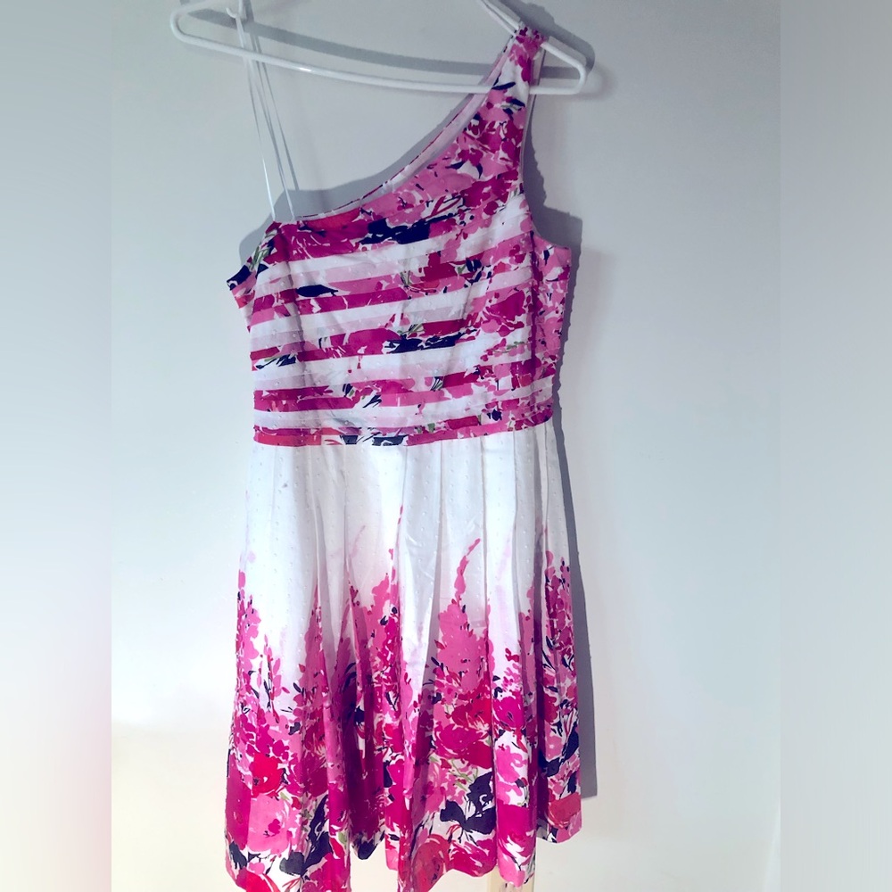 Floral one shoulder summer dress
